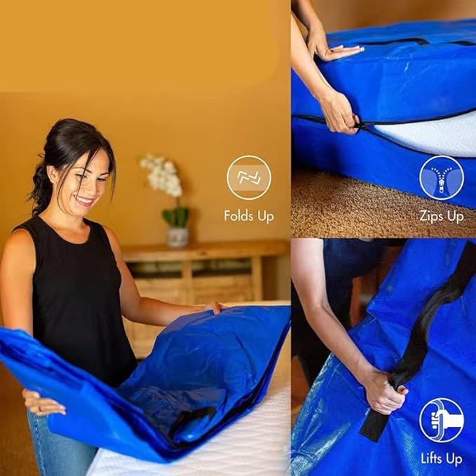 Mattress Bags Covers for Moving and Storage(Twin Size),Mattress Cover Bags for Moving- Heavy Duty,Mattress Protector for Moving,Mattress Bags for Storage,Moving Bags,Moving Supplies