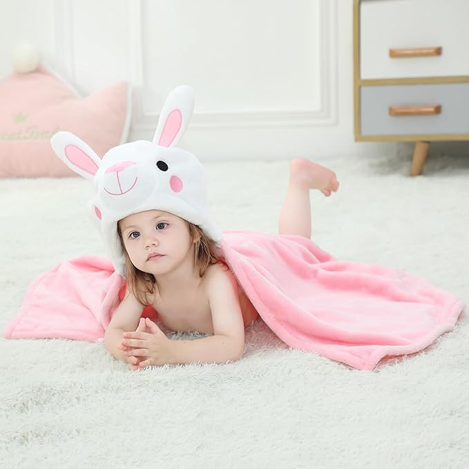 Wearable Blanket Hoodie for Kids Toddlers Hooded Towels Soft Cozy Wearable Throw Blanket Hoodie for Boys Girls