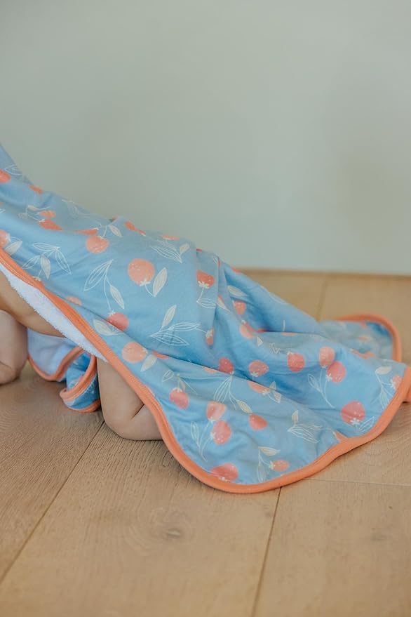 Copper Pearl Hooded Bath Towels Premium Knit/Terry Cloth Baby Towels with Hood, Pockets, and Cool Designs - Great to Gift and Make Bath Time Fun - Baby Bath Towel, Clementine