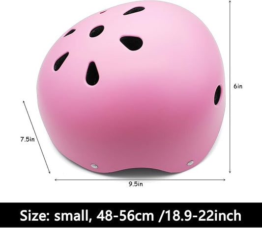 Kids Bike Helmet, Toddler Helmet for Kids Ages 3-5-8, Skateboard Helmet with Knee Elbow Wrist Pads for Boys Girls, Adjustable Protective Gear Set for Skating Bicycling Roller