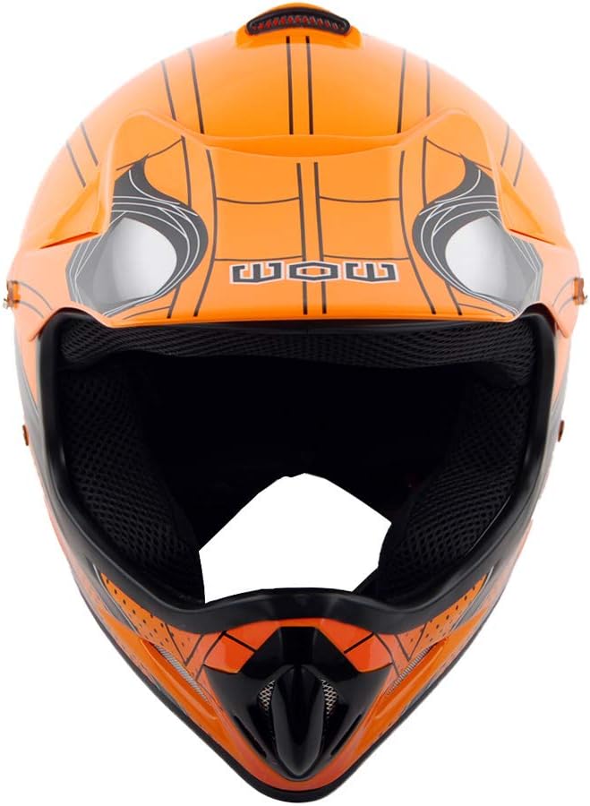 WOW Youth Kids Motocross BMX MX ATV Dirt Bike Dianosour Helmet Dragon + Goggles + Martian Youth Glove Bundle: HJOY MG Bundle