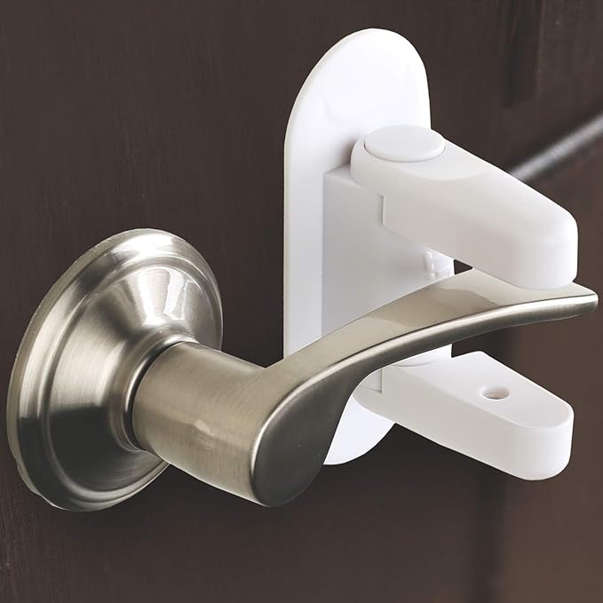 Door Lever Lock Child Proof Doors & Handles, Adhesives - Child Safety by Tuut (6 Pack)