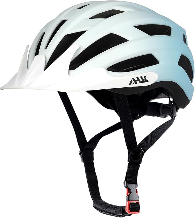 Youth Adult Road Bike Helmet, Men Women Adjustable Mountain Bicycle Helmet with Detachable Visor, 2 Sizes for Age 8-14+ Youth, Kids, Adult