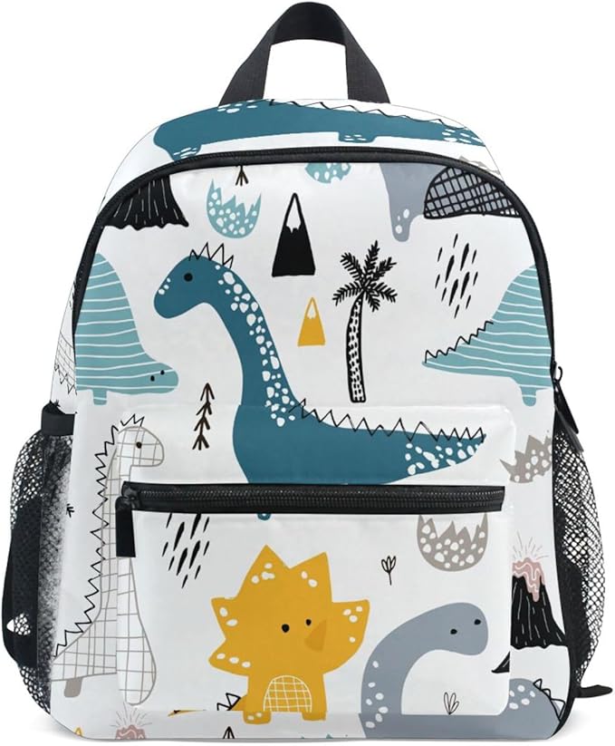 ALAZA Cute Toddler Backpack Dinosaur Scandinavian Style Backpack for Boys Girls Kindergarten Backpack Toddlers Daycare Bag Preschool Backpack