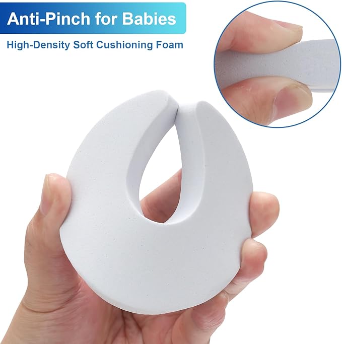 8 Pcs Premium Door Pinch Guard - Door Finger Pinch Guard & Foam Door Stopper, Child & Pet Safe Anti-Slam for Home