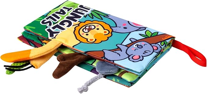 2-Pack Baby Books 0-6 Months, Baby Crinkle Book, Touch and Feel Sensory Books for Babies, Infant Toys 0-6 Months, Soft Fabric Toy Shower Gift, 4 Page - Blue