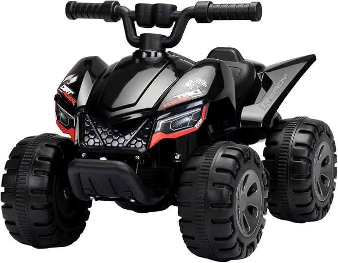 TOBBI Ride On Toy for Toddler, Kids Quad 4 Wheeler with Cool Spraying System, Power-Wheel ATV Driving Play Car Electric Ride Vehicles with Music Player for Toddlers Kids Children Aged 1-3