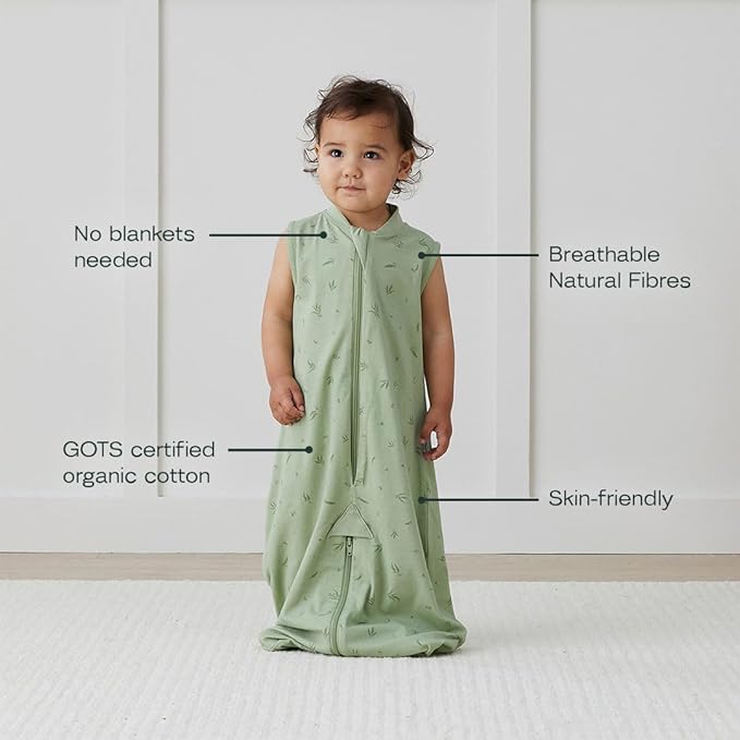 ergoPouch Sleep Suit Bag 0.2 TOG – Baby Sleep Sack & Wearable Blanket, 2-in-1 Convertible Sack to Suit with Legs for Safe Movement, Regulates Temperature Overnight, Unisex (Willow, 4-6 years)