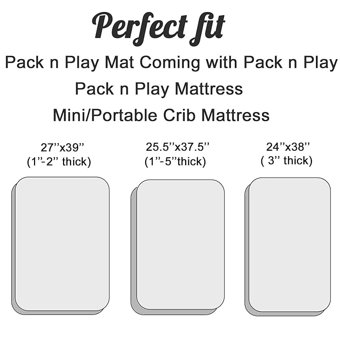 Pro Goleem Satin Pack n Play Playard Sheet Great for Baby Hair Soft Silk Feeling 27x39 Inch Fitted Portable Mini Crib Sheet Playard Mattress Cover Unisex Black Gift for Boys and Girls