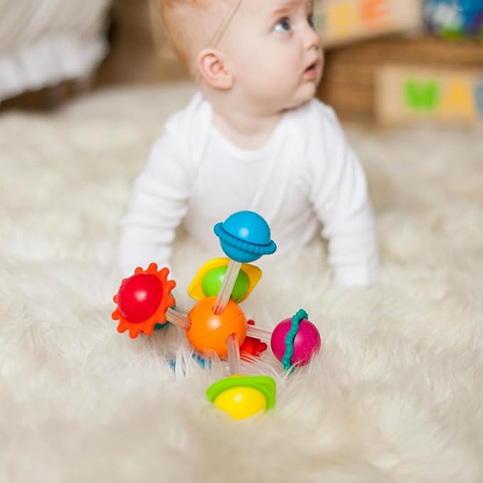 Fat Brain Toys Wimzle, Sensory, Fidget Toys for Toddlers, Babies 6 Months+
