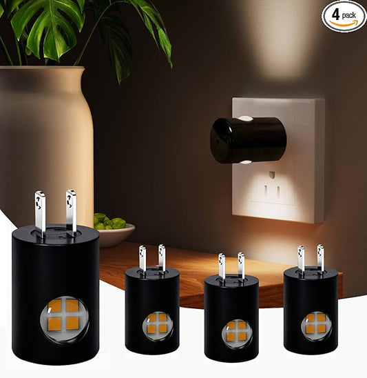 GEPLAD Motion Senser LED Night Light Plug-in Automatic Dusk-to-Dawn (3000K, Motion Senser)