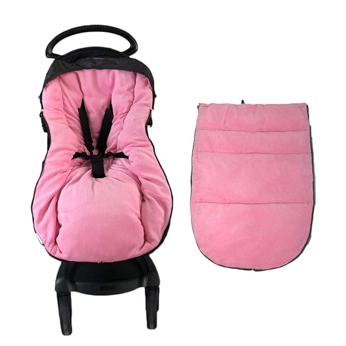 3-in-1 High Performace Universal Stroller Footmuff,Filled with 3D Cotton,Waterproof Bunting Bag Perfect for Winter Outdoor Tour,Rose