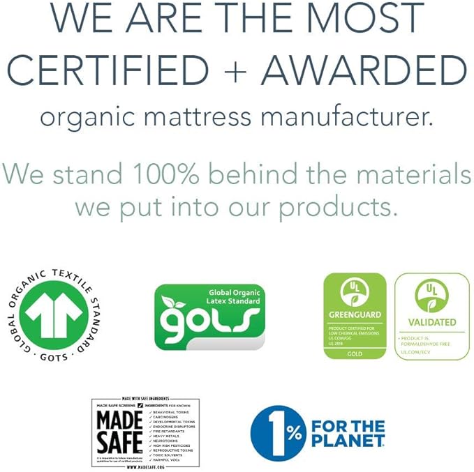 Naturepedic Organic Baby Crib Mattress - Lightweight Infant & Toddler Bed - Waterproof, Non-Toxic, Standard Size 52" x 28"