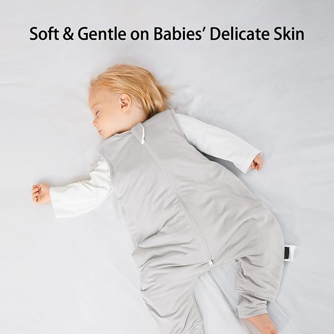 BubblePanda Rayon Made from Bamboo Toddler Sleep Sack with Feet 24-36 Months 0.5 Tog Ultra Soft Toddler Sleeping Sack 2t-3t Baby Sleep Bag Walker Wearable Blanket with Legs 2-Way Zipper Lightweight