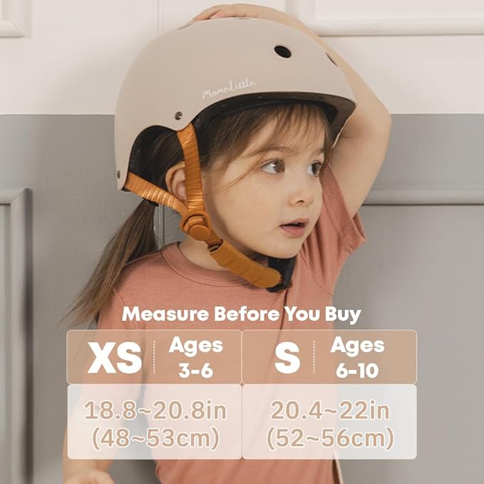 MomnLittle Kids Bike Helmet with Quick Pinch-Free Magnetic Buckle CPSC Certified Bike Helmet for Toddler Boys and Girls