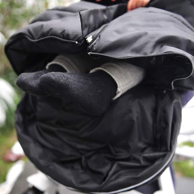 German Designed Universal Stroller Footmuff, 5 Way Zippers Style for Baby Easy in & Out of Water Repellent Winter Stroller Bunting Bag, Height/Temperature Adjustable Anti-Kick Stroller Sleeping Bag