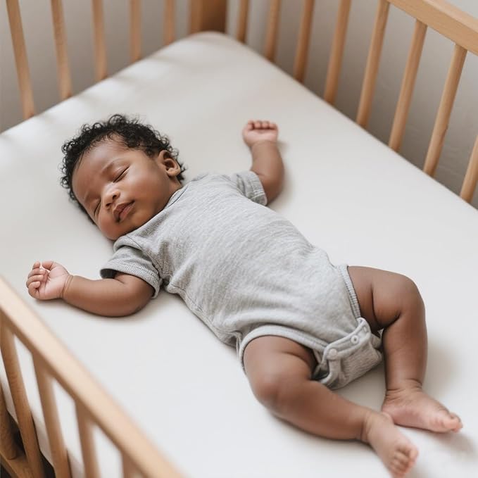 American Baby Company 2 Pack Fitted Crib Sheets 52" x 28" - Ultra Soft Microfiber Crib and Toddler Bed Sheets, White/Pink, Neutral for Boys & Girls
