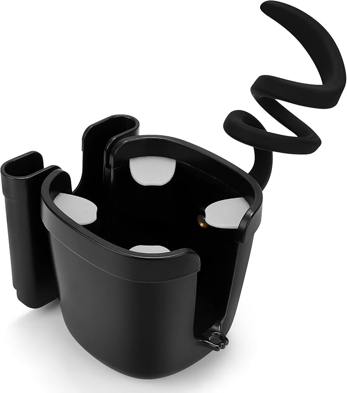 Accmor Stroller Cup Holder, Universal Cup Holder for Uppababy Nuna Doona Strollers, Bottle Drinks Holder for Wheelchair, Walker, Bike, Scooter