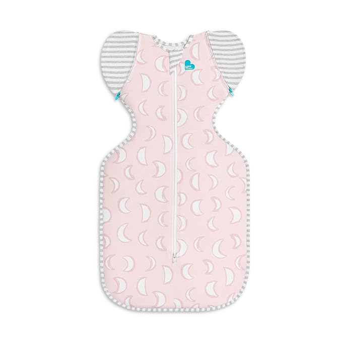 Love to Dream Swaddle Up Transition Swaddle, Patented Zip-Off Wings, Gently Help Baby Transition from Being Swaddled to Arms Free When Showing Signs of Rolling, 1.0 TOG, 19-24 lbs, Dusty Pink Eclipse
