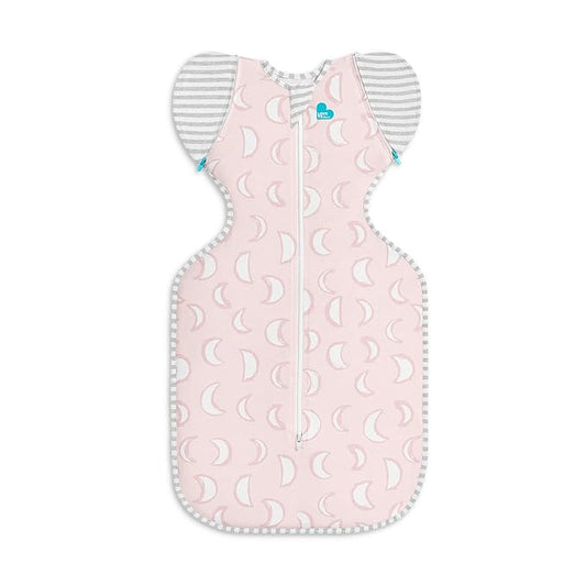 Love to Dream Swaddle Up Transition Swaddle, Patented Zip-Off Wings, Gently Help Baby Transition from Being Swaddled to Arms Free When Showing Signs of Rolling, 1.0 TOG, 19-24 lbs, Dusty Pink Eclipse