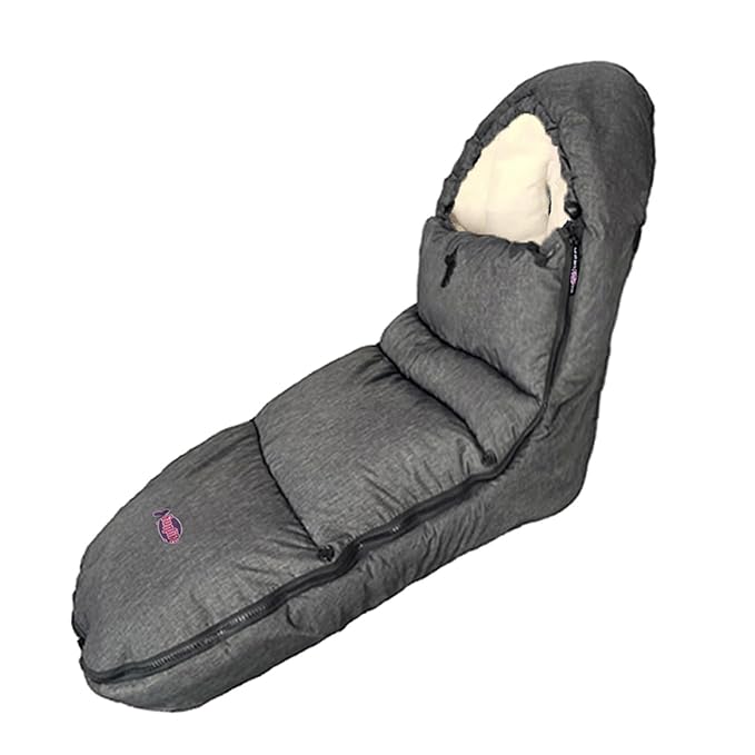 Waterproof Winter Stroller Footmuff,Universal Bunting Bag Compatible with All Strollers,Filled with 3D Cotton Toddler Stroller Winter Cover M6-4T,Beige