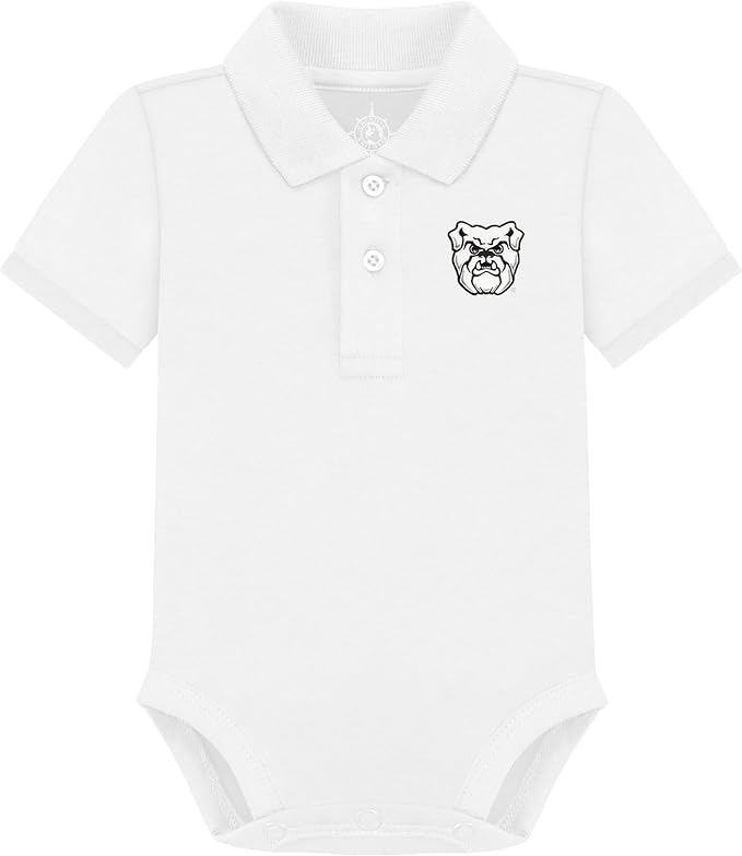 Creative Knitwear College Baby Polo Bodysuit Solid - Team Logo, Multiple Colors, for Boys & Girls (0-12 Months)