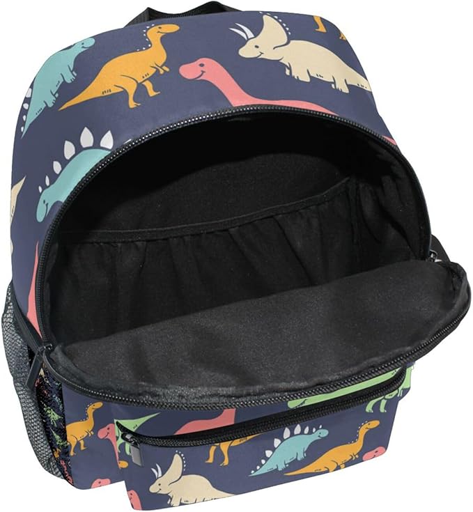 Cute Kids Back Pack Colorful Dinosaur Todder Backpack Lightweight Preschool Kindergarten Book Bag Practical and Durable Daycare Bag for Travel,Toys