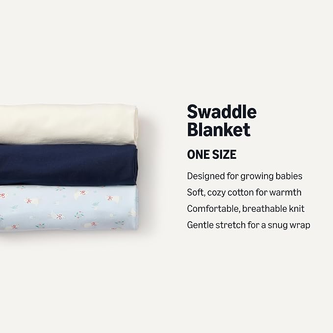 Amazon Essentials unisex-baby Swaddle Blanket