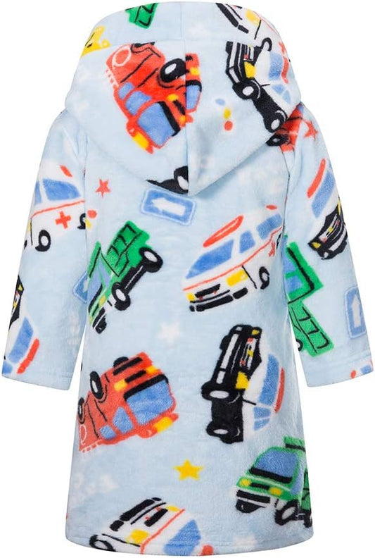 DELEY Girl's Robe Baby Boys Hoodie Robes Toddler Bathrobes for Kids Pajamas Sleepwear