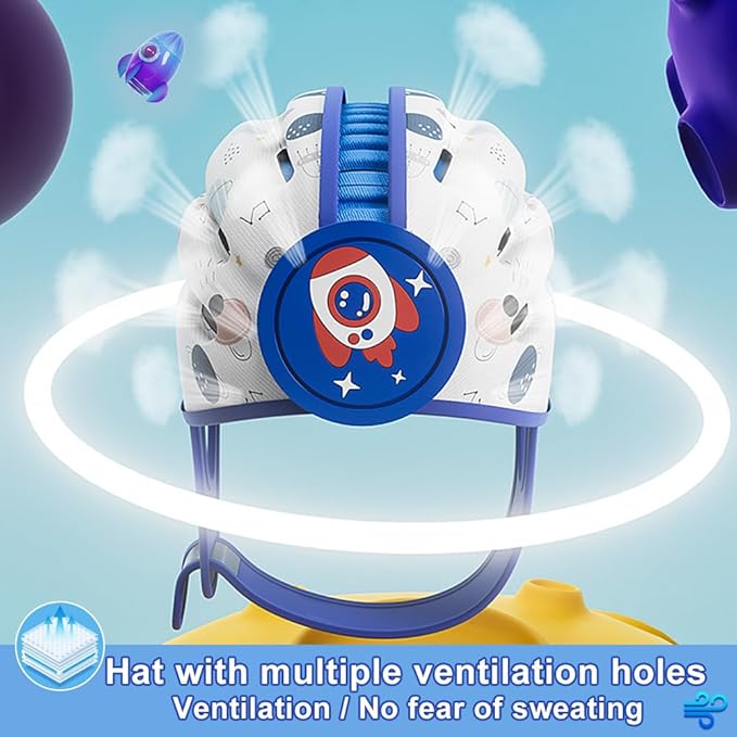 Baby Helmet for Crawling Walking Baby Head Protector Head Protection for Infant Baby Soft Cushion Safety Toddler Headguard 1-2 Years Old 6-12 Months