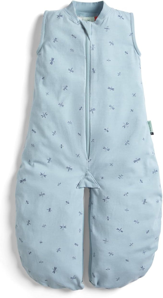 ergoPouch Sleep Suit Bag 0.2 TOG – Baby Sleep Sack & Wearable Blanket, 2-in-1 Convertible Sack to Suit with Legs for Safe Movement, Regulates Temperature Overnight, Unisex (Dragonflies, 3-12 Months)