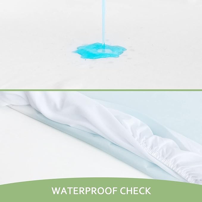 Full Size Mattress Protector, Skin Friendly and Breathable Mattress Cover, Viscose Jersey Double Bed Size Mattress Pad with 14" Deep Pocket