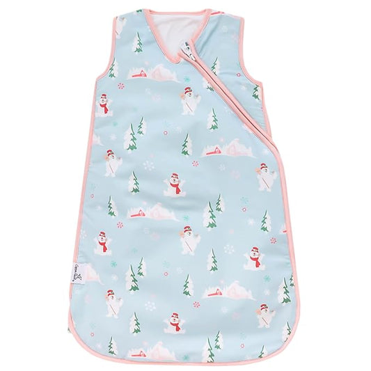 Copper Pearl Sleep Sack: Warm and Cozy Baby Bag in a Variety of Trendy Designs, Safe Alternative to Blankets, Sleeveless Baby Sleep Sack Swaddle Sizes Newborn to 24 Months - Frosty the Snowman™