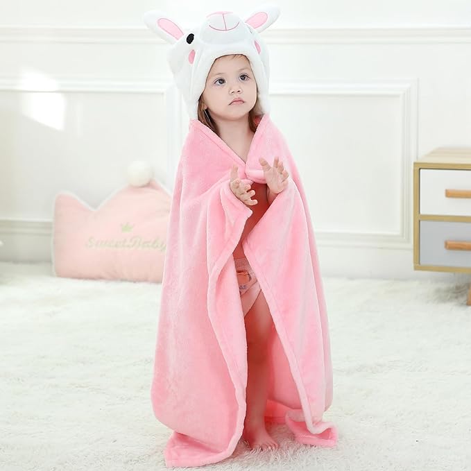 Wearable Blanket Hoodie for Kids Toddlers Hooded Towels Soft Cozy Wearable Throw Blanket Hoodie for Boys Girls