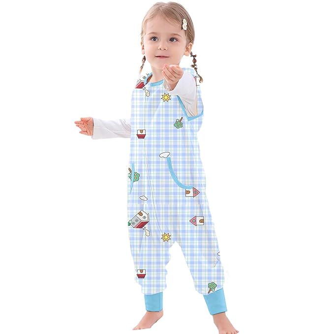 Toddler Sleep Sacks Sleep Sack 9-24 Months with legs Cozy comfy Baby Warable Blanket with 2-Way Zipper (2T-3T)