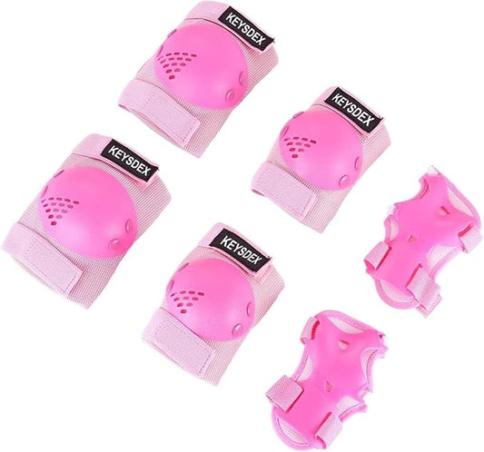 Kids/Youth Knee Pads Elbow Pads Wrist Guards Protective Gear Set for 3-15 Years, Child Roller Skates, Cycling, BMX Bike, Skateboard, Inline Skating, Scooter Riding and Outdoor Sports