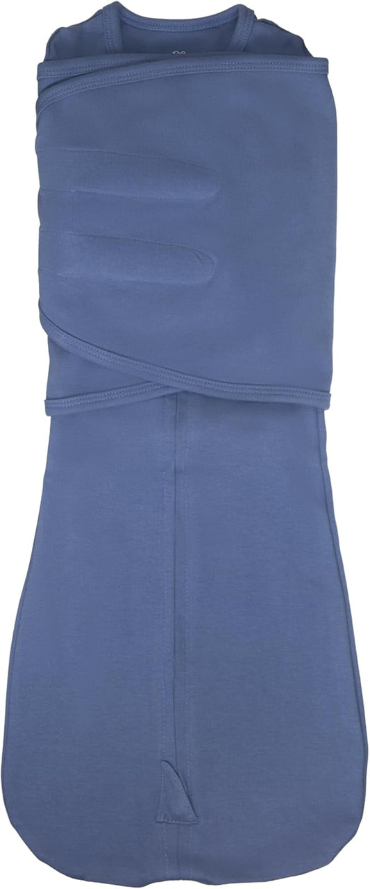 LullaBaby "Double Dream Swaddle: Exclusive Dual Wing Design, Pediatrician-Endorsed, Ultra-Soft Cotton, 2-4 Months, 12-20 lbs - Coastal Breeze