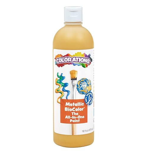 BioColor MBIOGO Metallic Gold Paint - 16 oz.