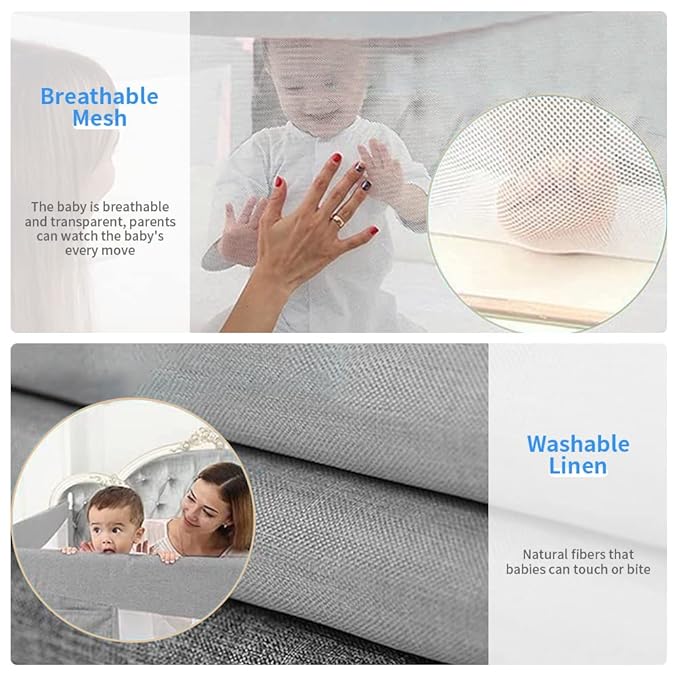 Bed Rails for Toddlers, Extra Tall 32 Levels of Height Adjustment Specially Designed for Twin, Full, Queen, King Size - 2023Upgrade Model Safety Bed Guard Rails for Kids (1 Side:59"(L) ×27"(H))
