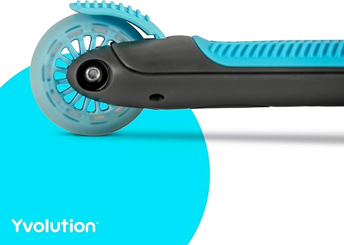 Yvolution Y Glider Air Scooter for Kids, 3 Wheel Scooter for Toddlers 4 Adjustable Height Glider with Kick Scooters, Lean to Steer with LED Flashing Light for Children Ages 3+ Years Old