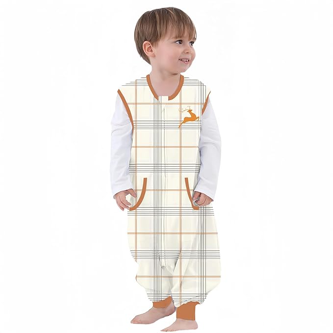 Toddler Sleep Sacks Sleep Sack 3T 4T 5T with legs Cozy comfy Baby Warable Blanket with 2-Way Zippe (3T-5T)