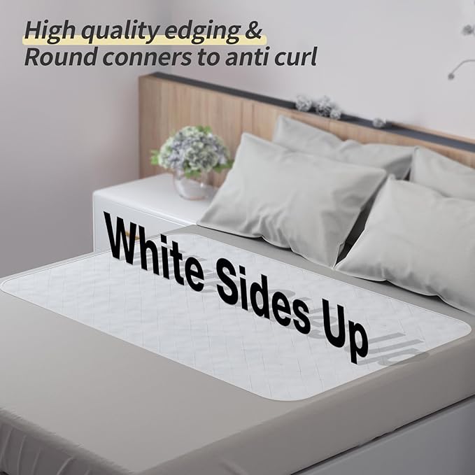 CoolShields Waterproof Bed Pads Incontinence 34'' x 52'' (2 Pack) Washable Reusable Bedwetting Mattress Protector Pad for Kids, Adults, Elderly, and Pets