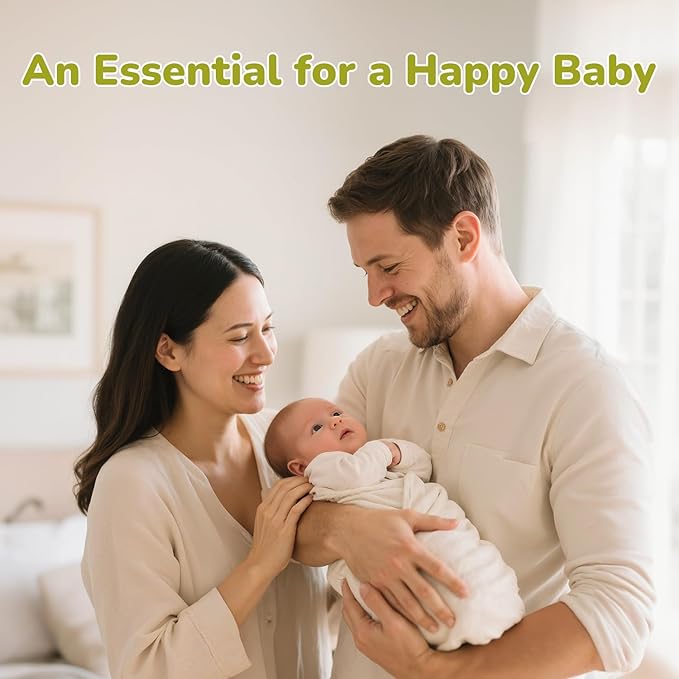 Cloud Baby Cradle Cap Brush & Baby Comb Set, 3-in-1 Cradle Cap Treatment with Soft Brush, Hair Comb & Bath Sponge, BPA-Free, Easy to Use | Infant Bath Essentials - Extra Sponge, Serene Green