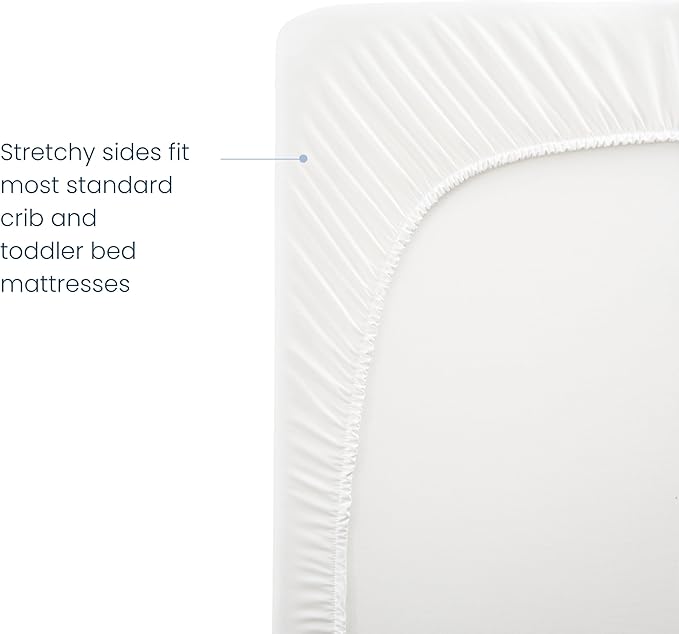 HALO Breathable Crib Mattress Cover – Quilted Mesh, Waterproof, Universal Fit for Standard Crib & Toddler Beds, Easy to Change, Machine Washable