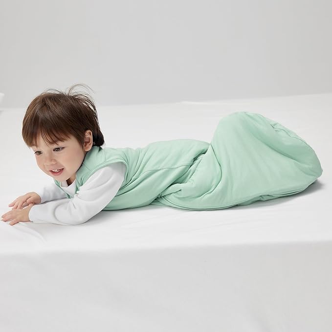 Duomiaomiao Rayon Made from Bamboo Baby Sleep Sack 1.0 TOG, Buttery Soft Wearable blanket Baby, Baby Sleeping bag for Babies