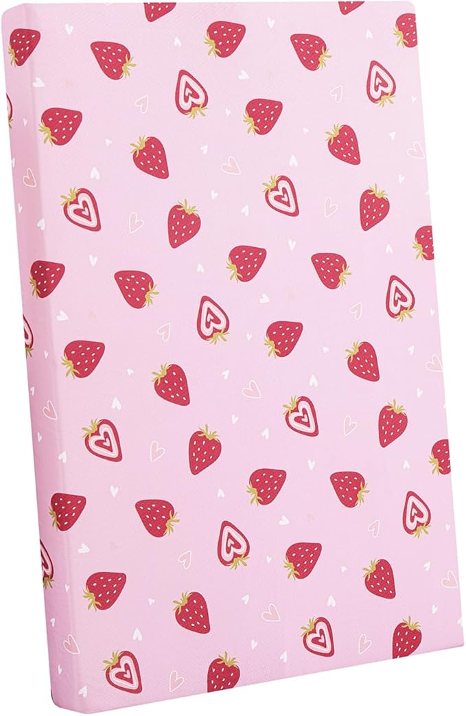 Viviland Pack n Play Mattress - 38" x 26" Premium Soft Foam Portable Toddler Mattress for Pack and Play Topper, Odorless, Breathable, Comfortable and Stable, mini pad for Baby mattresses (Strawberry)