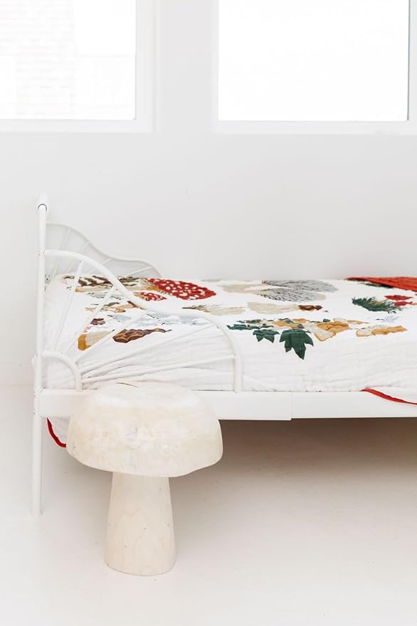 CLEMENTINE KIDS Twin Muslin Throw Blanket (Mushroom)