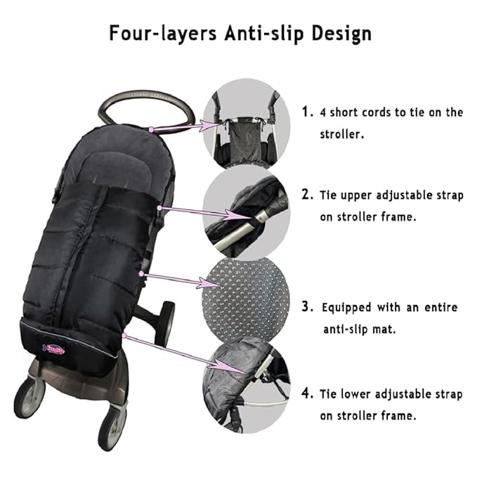 Anti-Kick Stroller Blanket,Toddler Stroller Universal Footmuff Cosy Toes Buggy Pushchair Sleeping Bag Waterproof,Anti-Slip,Extendable,Multifunction Use Stroller Winter Cover