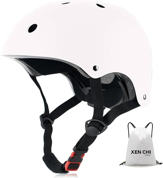 Kids Bike Helmet, CPSC & ASTM Certified, Adjustable EPS Protective Gear, 5 Colors, Multi-Sport for Boys & Girls, 11 Vents, Free Sports Drawstring Bag