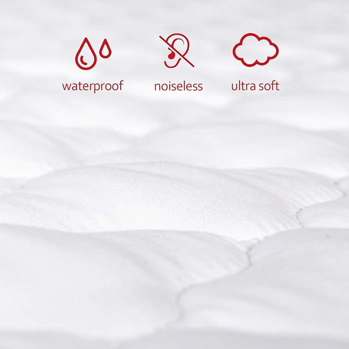 Pack and Play Mattress Pad (6 Sizes), Compatible with Baby Trend Lil Snooze Deluxe 2 Nursery Center, Pack and Play Mattress Sheets Cover Soft Quilted Protector
